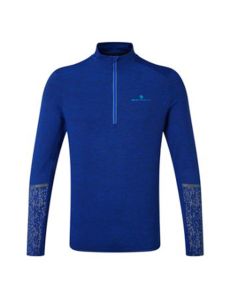 RonHill Mens Life Night Runner 1/2 Zip Tee Cobalt